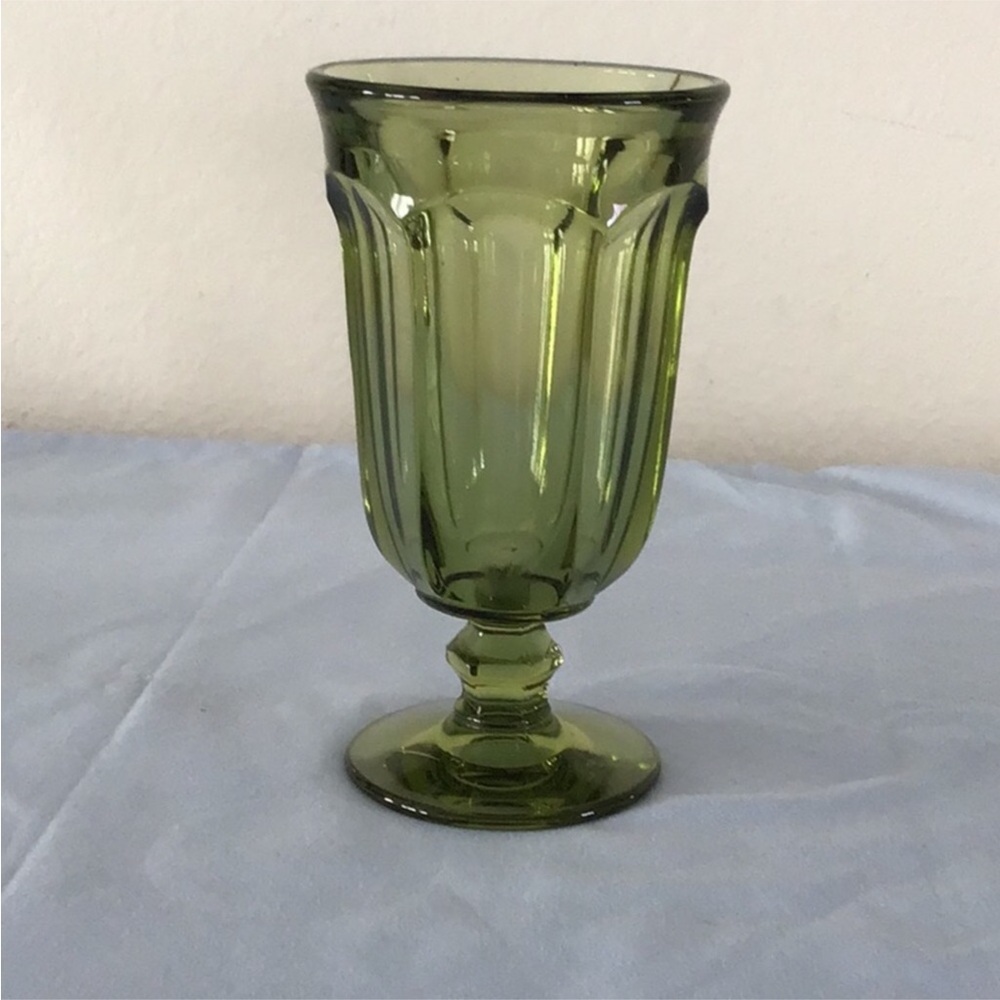 Vintage Green Water/Iced Tea Glasses.Set/4.